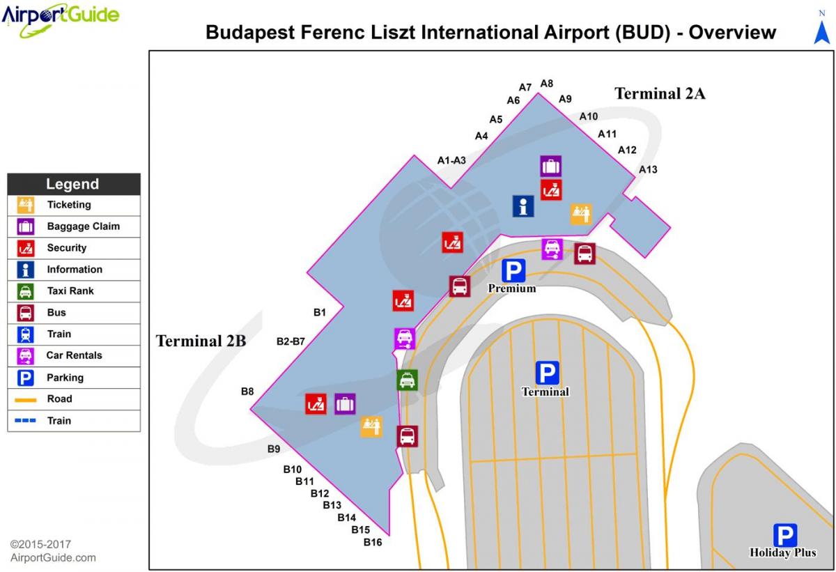 budapest aeroporto mapa