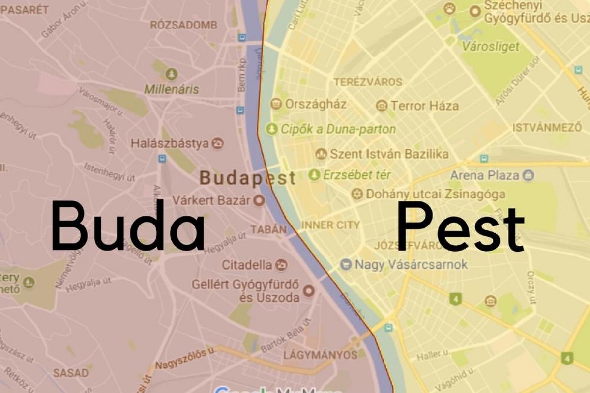 budapest barrios mapa