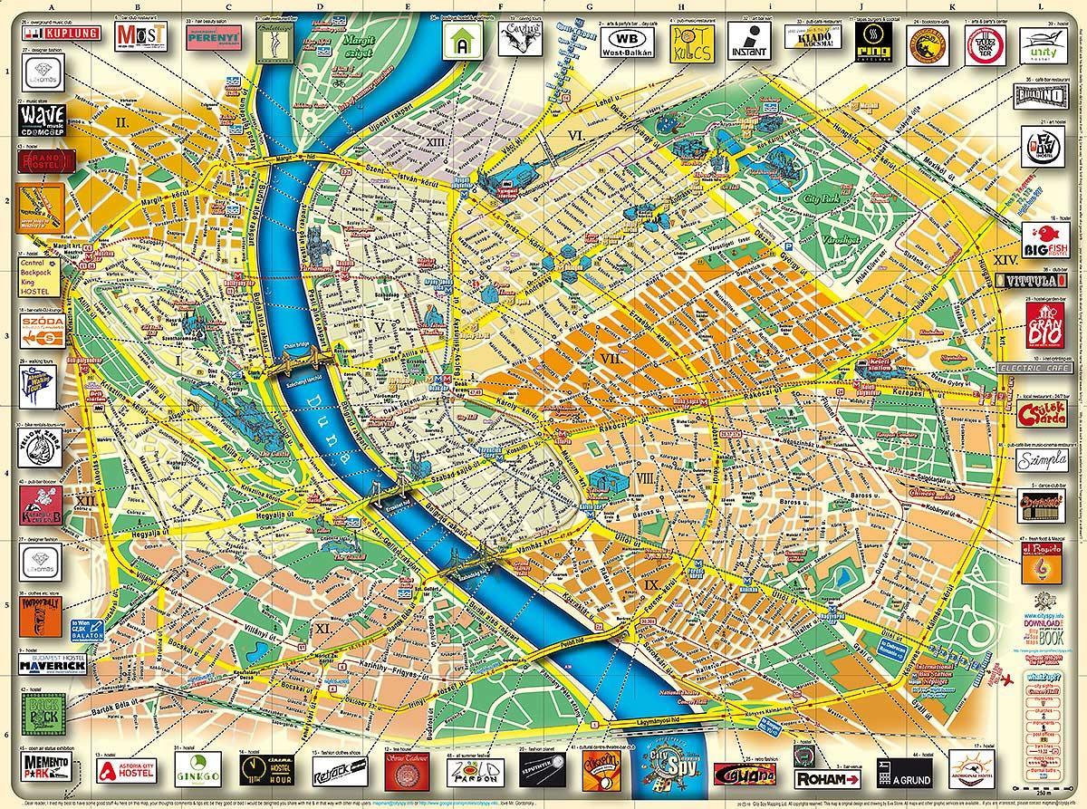 mapa de budapest parque da cidade