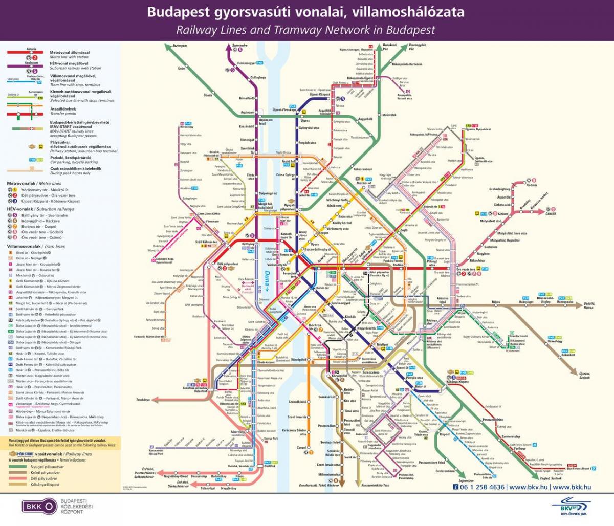 budapest transporte público mapa