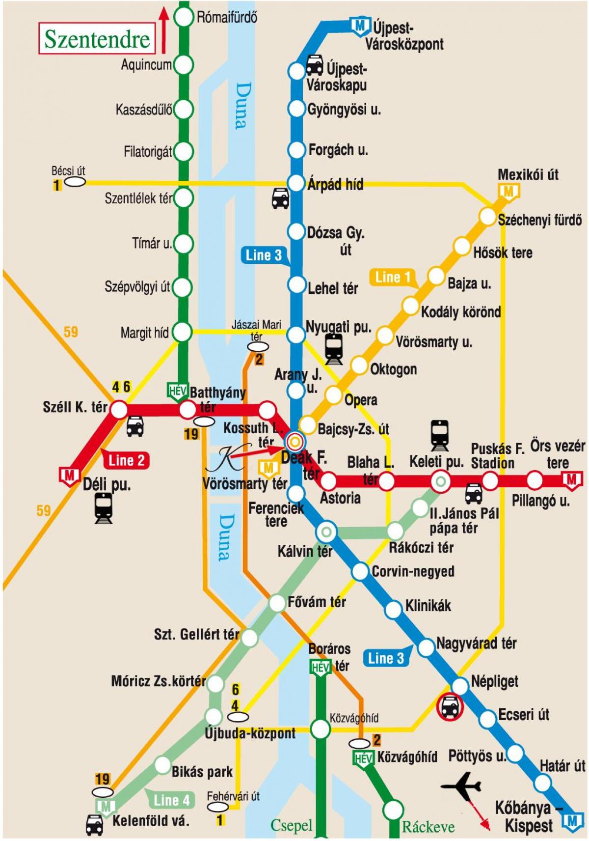 keleti estación de budapest mapa