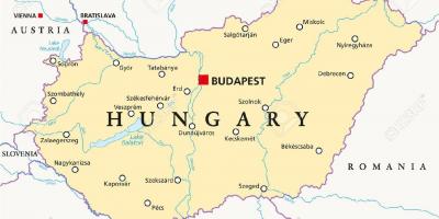 Budapest localización mapa do mundo