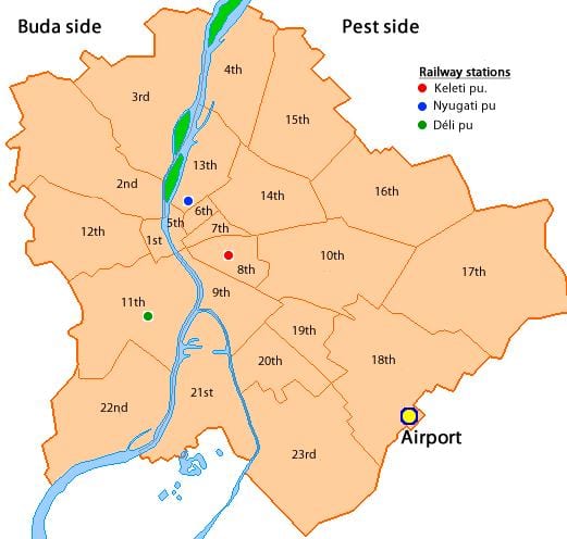 budapest 8 º distrito mapa