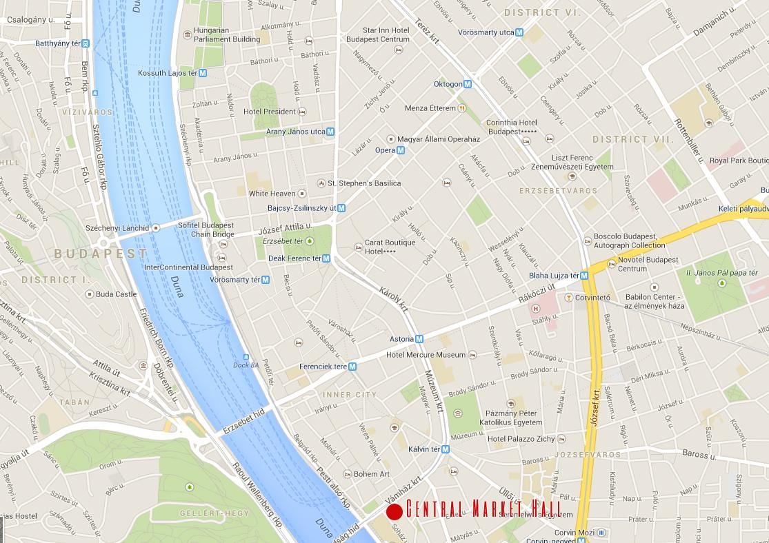 mapa de budapest deseño