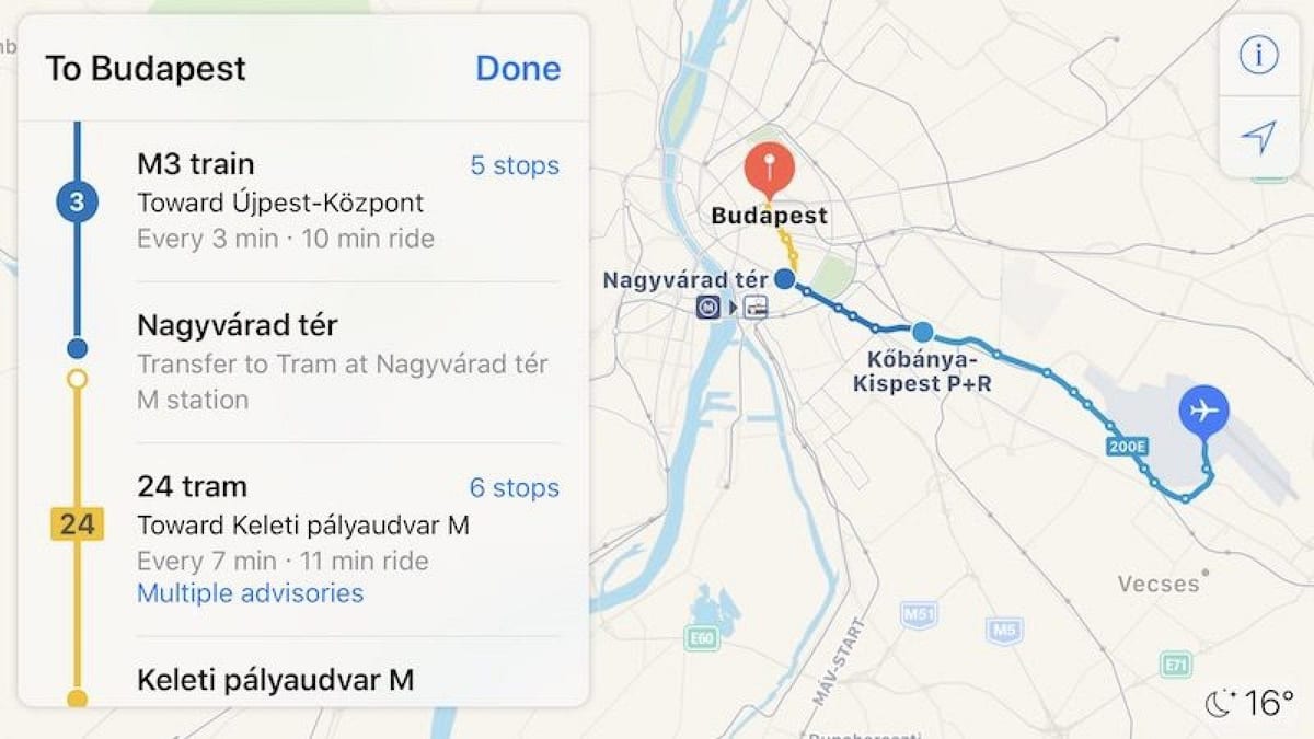 budapest kelenfold estación de tren mapa