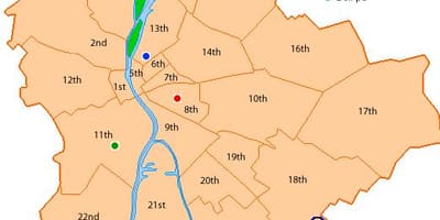 Budapest 8 º distrito mapa