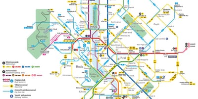 Autobús a budapest mapa