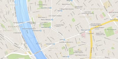 Mapa de budapest deseño