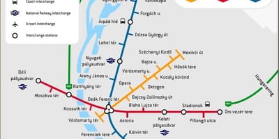 Budapest estación de autobuses mapa