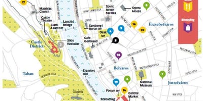 Mapa de ruína pubs budapest